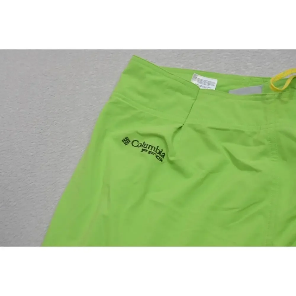 Columbia‎ PFG Board Shorts Omni-Shade Fishing Shorts Green 9